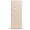 CREATE / RETRO FRIDGE 150 OFF WHITE/Frigorifero sabbia con maniglia bianco sporco e congelatore 281L / 102W, 150cm, 3 ripiani, regolatore di temperatura, portabottiglie, 60x60x150cm
