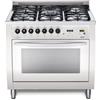 Lofra Piano cottura 90 cm Inox. Mono forno. Gas, Acciaio inossidabile