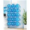 Generisch 9 - 16 scomparti, scaffale per refrigeratore d'acqua, 3, 4, 5 livelli, supporto per brocca d'acqua a 5 galloni, grande capacità, supporto per bottiglie d'acqua da 5 galloni