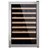 LES PETITS CHAMPS Cantinetta per vino CAVC48, 48 bottiglie, 128L, 6 ripiani in legno, temperatura regolabile da 4 a 18°C, raffreddamento termodinamico, design elegante, luce LED, vetro anti-UV