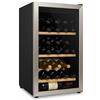 Générique Cantinetta per vini Générique Premium in acciaio inox - 25 o 32 bottiglie - Ripiani in legno, temperatura regolabile 6-14°C - Design elegante per uso domestico o professionale (32 bottiglie)