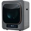 kozamas Asciugabiancheria 3 kg (4 kg), 850 W, in acciaio inox, 6 programmi, funzione timer, filtro multiplo, protezione da surriscaldamento, montaggio a parete, classe energetica G, grigio