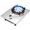 Generic Fornello a gas da 33 cm, bruciatore singolo, NG/GPL, fornello a gas integrato, design compatto con FFD e supporti in ghisa, classe energetica A