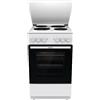 Gorenje GE5A23WH - Fornello da 74 litri, PerfectGrill, Pizza Mode 300°C, AquaClean, Made in Europe, colore: Bianco