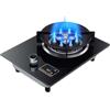 Generico Fornello A Gas Portatile Con 1 Bruciatore, Piano Cottura A GPL/Naturale Ad Alta Efficienza Da 5,2 KW, A Grande Fuoco A 13 Cavità, Protezione Spegnimento E Timer(NG)