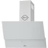 GURARI Cappa da parete 80 cm Bianco GCH 268 WH Prime - Cappa aspirante inclinata con scarico o riciclaggio - Classe A - 1000 m³/h - Telecomando - Vetro
