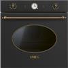 Smeg SFP68C1TAO Forno Elettrico Termoventilato, 60cm, Estetica Coloniale, 65 Litri, Pirolitico, Soft Close, Colore Antracite, Classe Energetica A