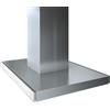 Elica Cappa Cucina Joy Isola 90 cm Vetro Bianco