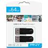 PNY Pack di 2 Unità Flash 64GB Attaché 4 USB 2.0