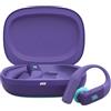 JBL Endurance Peak 4 Auricolari Sportivi True Wireless In-Ear con Cancellazione del Rumore, Bluetooth, Autonomia di 48 Ore, TwistLock, Resistenza a Polvere e Acqua IP68, Suono Pure Bass, Viola
