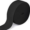 Qikaara 10 metri di elastico nero, elastici da cucito 50 mm di larghezza, fascia elastica per cucito, elastico, elastico in gomma per cucire, nastro in gomma per cucito, artigianato e vestiti