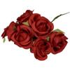 Generico Fiorellini per bomboniera 72 Fiori MINORI | Vari Colori | Fiori per BOMBONIERE X Sacchetti Eventi Matrimonio Battesimo Comunione NASCITE CRESIME (Rosso)