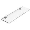 adv-smart Mensola in Plexiglass Trasparente 50x15 cm spessore 8mm con reggi mensola, arredo casa, ufficio, negozio