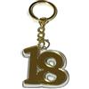Generico 12X Portachiavi PLEXIGLASS Oro 18 Anni 4x4 cm BOMBONIERA diciottesimo