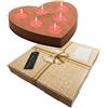 EMOZIONI ARTIGIANE Regalo Donna - Porta Candela Artigianale, Idea Regalo Originale per: Donna, Compleanno, Mamma, Anniversario Matrimonio, Sposi, Amica.
