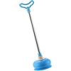 FUTUREORYY Sturalavandini per WC Potente Pistone in Gomma, Accessorio per Pulizia delle Fogne e Detergente Closestool, Strumento per Dragaggio del Water, Pratico Utensile Bagno Blu Asta Smontabile
