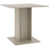 vidaXL Eettafel 80x80x75 cm spaanplaat sonoma eikenkleurig