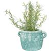Loberon Elvin Vaso - Realizzato a Mano - Smaltatura a Vetro Artigianale, Blu