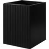 3E 3xE living.com Mobile da bagno Nero con maniglia nera 40 x 57 x 46 cm