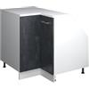 Vicco Mobile cucina angolare per sottotetto R-Line, Calce nera, 75.6 cm con 1 porta, carcassa dell'armadio profondità 60 cm, per la libera combinazione all'interno di sistemi cucina modulari