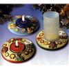 Hobbyfun Stampo con 2 FORME PORTACANDELA Natale vigilia per colate di gesso ceramico