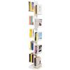 CASSETTE POSTALI ALUBOX ALUBOX DEMETRA Libreria Verticale A Colonna Da Terra Autoportante 167X30X30 Cm Libreria Salvaspazio In Alluminio Zincato Con 10 Mensole Da 17X23 Cm (DOUBLE BIANCO)