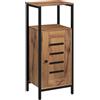 kleankin Mobile da bagno con piedistallo 37 x 30 x 85 cm, colore: Marrone rustico