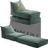 Avalon - Pouf Chaise Longue da Esterno Badd Duo Jive, Pouf Letto e Poltrona Comodo e Impermeabile, Perfetto da Giardino, Ottimo Arredo Piscina, Design Moderno, Made in Italy(70x105cm-Verdone)