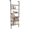Miroytengo Rus - Libreria in rovere zaffiro e nero, 60 x 183 x 20 cm