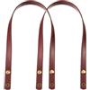 ZacLAy 2 Pezzi Tracolla in Pelle Pu Tracolla 60Cm Accessori Borsa Donna Maniglie di Ricambio Fai da Te per Borsa, Vino Rosso, Taglia Unica