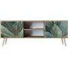 Healancy Biomedical HEALANCY Mobile Porta TV Moderno - Mobile Supporto TV Basso - Credenza con Ante per Soggiorno, Design Contemporaneo, 161x42x38 cm
