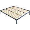 Reti D'Amora - rete letto Matrimoniale a doghe 140x200 cm, doppia Struttura di rinforzo Letto Matrimoniale in Ferro,letto francese, Doghe in Legno, 4 Piedi Smontabili, Made in Italy