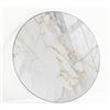 Generic Vassoio in Vetro Rotondo ø 80 cm | Lastra di Protezione | Installazione Semplice | Con Cuscinetti Antiscivolo | Superficie Liscia | Per Pranzo, Cucina | Decorativo - Marmo Elegante con Venature