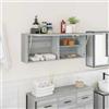 Generico Mobile da Bagno Grigio Sonoma 100x25x40 cm in Truciolato,Grigio,16.05kg,860108