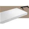 Gicos MENSOLA DA PARETE IN LEGNO BIANCO KIT MONTAGGIO SALOTTO CUCINA 40X25X4CM