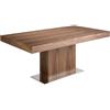 AC ANGEL CERDÁ Angel Cerdá - Tavolo da pranzo allungabile moderno in noce massello naturale | Rettangolare Restaurabile | Design | Fino a 10 Posti | 180/240 x 100 x 75 cm