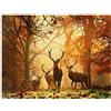 ZQMHCY Diamond Painting Kit 5D Foresta Dei Cervi Diamond Painting Adulti Quadri con Perline Bambini Diamond Painting Kit 5D Full Strass Ricamo Diamond Painting Grandi Dimensioni Home Wall Decor 30x40cm