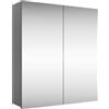 Planetmöbel - Armadio a specchio da bagno, 60 cm di larghezza, con specchio, 60 x 67 x 16 cm, colore: antracite