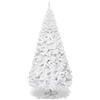 DREAMADE Albero di Natale Artificiale Albero folto in PVC con Supporto in Metallo e Piedi Bianco, Vari Dimensioni (2,1M)