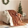 [en.casa] Coperta Riscaldante Termocoperta Elettrica Coperta Termica 180 x 130 cm Temperatura Regolabile Protezione Surriscaldamento - Marrone