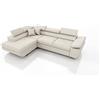Robin Inspire Saturn Premium Kingston Divano ad angolo con funzione di letto con cassetto per la biancheria e cuscini e Poggiatesta regolabili angolo a sinistra crema 272 x 200 x 73/90