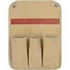 Buyter Borsa per braccioli, organizer per sedie a sdraio, tasche laterali per sedie da spiaggia, con 1 grande tasca, 3 piccole tasche, per divano reclinabile (Cachi)
