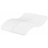 Homgoday Materasso in schiuma con rivestimento, materasso per adulti, materasso per ospiti, 140 x 220 cm, grado di durezza H2 H3