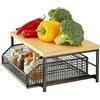 Generic Scaffale da cucina verticale a 2 ripiani, organizer per dispensa, cucina, bagno, doccia, appartamento, casa, lavanderia, ufficio