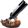 Brubaker Portabottiglie da vino Cane assetato - Pastore tedesco - Portabottiglie animali ubriachi - Portabottiglie divertente - Figurina decorativa dipinta a mano - Regalo per il vino