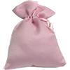 Generico 10 Sacchetti portaconfetti in Raso Misura 10x13 Ideali per Creare la Tua bomboniera Effetto Lucido Liscio Vari Colori (Rosa)