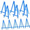 MAGICLULU Cavalletti per Pittura Cavalletto Piccolo Pieghevole Portatile Set 10 Pezzi in Plastica Blu per Esposizioni e Feste di Pittura