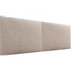 DHOME Testiera Imbottita Liscia in Tessuto Aqualine Altezza 70CM Spessore 4cm e 8cm per Parete Acustica Testiere Fonoassorbenti Letto Camera da Letto (Tessuto Arena, 210cm Doppio, Spessore 4cm)