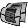 VIRSUS 2 Supporti Lombari Schienale ergonomico Cuscino Pad Supporto con Fascette Regolabili per Sedile dell'auto e Poltrona da Ufficio Colore Nero Basta dolori alla Schiena Traspirante ergonomico