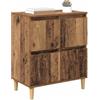 vidaXL Credenza Legno vecchio 60 x 35 x 70 cm Legno multistrato, Credenza rustica, unita in legno, spazio abbondante per stoviglie, elegante organizzatore per soggiorno